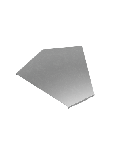 Крышка горизонтального угла 45 гр. 300 мм ПЛЮС INOX304 КМ-Профиль (KGLplus45-300 INOX304) в Коврове Аксессуары для лотков Pintop.ru