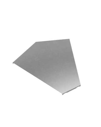 Крышка горизонтального угла 45 гр. 400 мм ПЛЮС КМ-Профиль (KGLplus45-400) в Коврове Аксессуары для лотков Pintop.ru