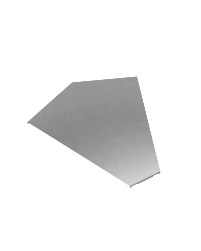 Крышка горизонтального угла 45 гр. 500 мм ПЛЮС HD КМ-Профиль (KGLplus45-500 HD) в Коврове Аксессуары для лотков Pintop.ru