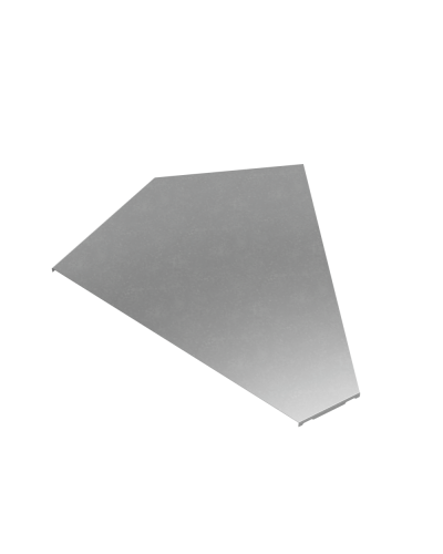 Крышка горизонтального угла 45 гр. 600 мм ПЛЮС КМ-Профиль (KGLplus45-600) в Коврове Аксессуары для лотков Pintop.ru