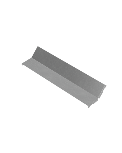 Крышка внутреннего вертикального угла 45 гр. 400 мм ПЛЮС INOX304 КМ-Профиль (KNLplus45-400 INOX304) в Коврове Аксессуары для лотков Pintop.ru