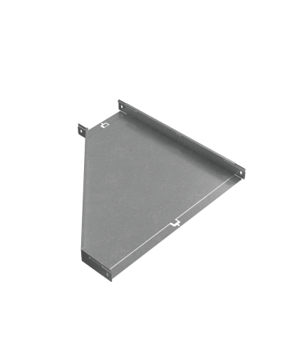 Переходник правый 50х200-600 мм ПЛЮC INOX304 КМ-Профиль (PDplus50-200-600-R INOX304) в Коврове Аксессуары для лотков Pintop.ru