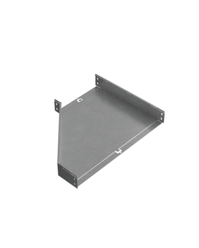 Переходник правый 80х300-600 мм ПЛЮC INOX304 КМ-Профиль (PDplus80-300-600-R INOX304) в Коврове Аксессуары для лотков Pintop.ru