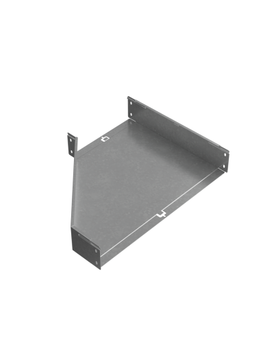 Переходник правый 100х300-600 мм ПЛЮC INOX304 КМ-Профиль (PDplus100-300-600-R INOX304) в Коврове Аксессуары для лотков Pintop.ru