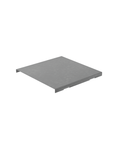 Крышка на угол внешний вертикальный 80х600 мм с разворотом трассы на 180 гр. ПЛЮС КМ-Профиль (KVLTDplus90-80-600) в Коврове Аксессуары для лотков Pintop.ru