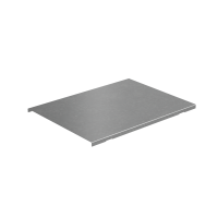 Крышка на вертикальный Т-ответвитель переходник 400-100 мм с разворотом трассы на 90 гр. "ПЛЮС" (нижняя часть меньше исходной) КМ-Профиль (KTDPSplus90-400-100)