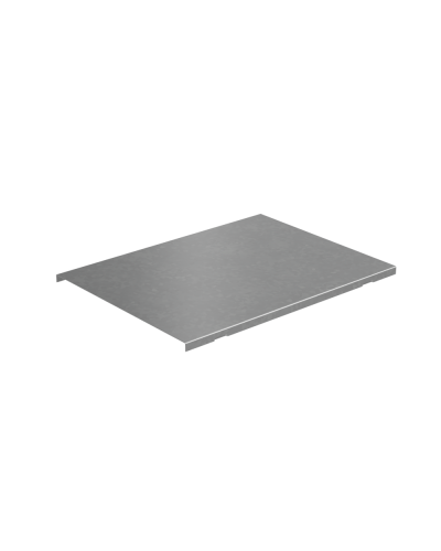 Крышка на вертикальный Т-ответвитель переходник 400-150 мм с разворотом трассы на 90 гр. ПЛЮС (нижняя часть меньше исходной) КМ-Профиль (KTDPSplus90-400-150) в Коврове Аксессуары для лотков Pintop.ru