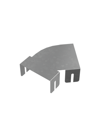 Крышка горизонтально-изменяемого угла 0-45 гр. 50 мм ПЛЮС КМ-Профиль (KIGLplus50) в Коврове Аксессуары для лотков Pintop.ru