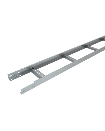 Лоток лестничный 50х150х1,2 L2500 мм Быстрый монтаж HD КМ-профиль (LLS50-150-1.2-2500 HD) в Коврове Кабельные лотки Pintop.ru