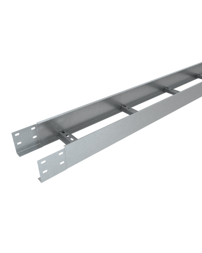 Лоток лестничный 100х100х1,5 L2000 мм Быстрый монтаж КМ-Профиль (LLS100-100-1.5-2000) в Коврове Кабельные лотки Pintop.ru