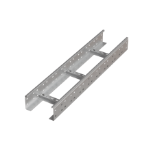 Лоток лестничный 100х200х1,2 L2000 мм N КМ-профиль (LL100-200-1.2-2000 N)