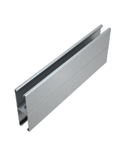 Страт-профиль двойной 41х72 L2000 мм s:2,0 КМ-Профиль (2STPS41-72-2000) в Коврове Аксессуары для лотков Pintop.ru