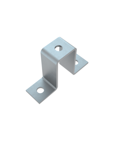 Прямоугольная скоба для двойного страт-профиля 41х82 мм КМ-Профиль (PS41-82) в Коврове Держатели, клипсы, скобы Pintop.ru