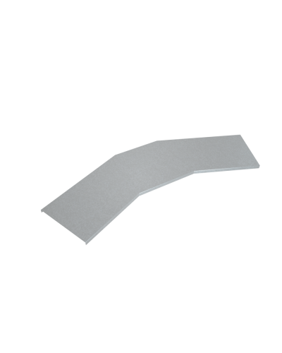 Крышка лестничного горизонтального угла 45 гр. 200 мм INOX304 КМ-Профиль (KLGL45-200 INOX304) в Коврове Аксессуары для лотков Pintop.ru