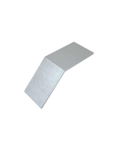 Крышка лестничного вертикального внешнего угла 45 гр. 500 мм HD КМ-Профиль (KLVL45-500 HD) в Коврове Аксессуары для лотков Pintop.ru