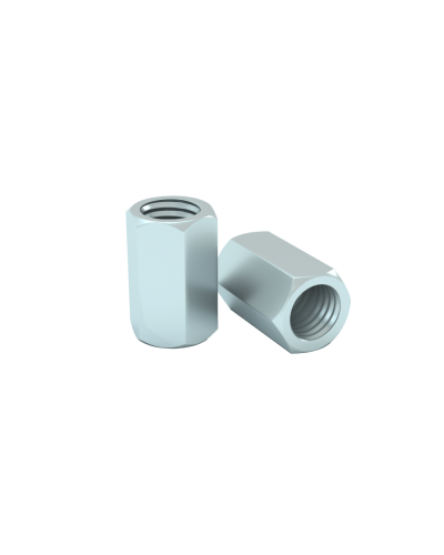 Гайка соединительная М6 DIN 6334 (упак. 100 шт) КМ-Профиль (MS6) в Коврове Крепеж Pintop.ru