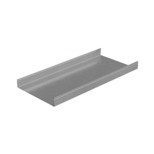 Лоток неперфорированный 80х500х1,0 L3000 мм "Стандарт ПЛЮС" INOX304 КМ-Профиль (LNEplus80-500-1.0-3000 INOX304)