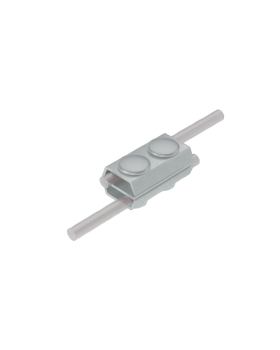 Параллельный соединитель прутка Ø 5-8 мм двойной INOX304 КМ-Профиль (2PS-D5-8 INOX304) в Коврове Монтажные материалы Pintop.ru