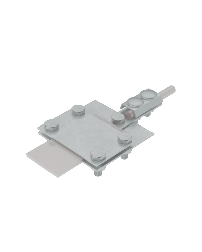 Универсальный контрольный соединитель полоса до 40 мм пруток Ø 5-8 мм КМ-Профиль (UKS-B40-D5-8) в Коврове Аксессуары для лотков Pintop.ru