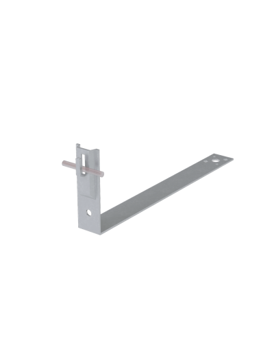 Черепичный держатель зажимной на обрешётку для прутка Ø 5-8 мм L430 мм H100 мм КМ-Профиль (CDZO-L430-D5-8) в Коврове Держатели, клипсы, скобы Pintop.ru