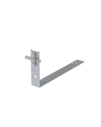 Черепичный держатель болтовой на обрешётку для прутка Ø 5-10 мм L380 мм H100 мм КМ-профиль (CDBO-L380-D5-10) в Коврове Крепеж Pintop.ru