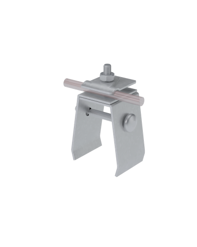 Универсальный фальцевый держатель H70 мм для прутка Ø 5-10 мм TD КМ-профиль (UFD-H70-D5-10 TD) в Коврове Монтажные материалы Pintop.ru