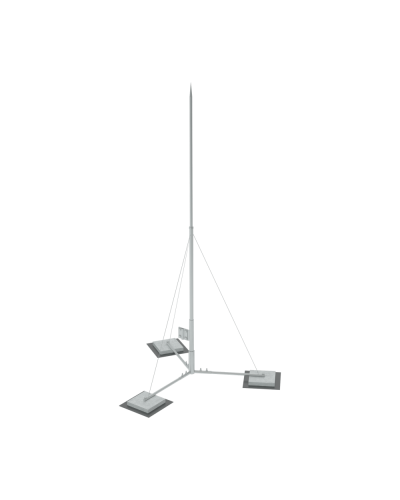 Вольностоящая молниеприемная мачта составная H3 м HD КМ-Профиль (VMR-H3 HD) в Коврове Монтажные материалы Pintop.ru