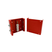 Коробка распределительная огнестойкая КРОПС, IP41, габаритные размеры 130х130х40 мм, для кабелей сечением до 6 мм2, 6 клемм КМ-Профиль (FRJB-KM-ST2-6-06-КРОПС-IP41)