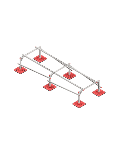 Опорная конструкция для установки оборудования TECHNORAPTOR FOOT 1000х3000 HD КМ-профиль (KM-TR-F-SSEI-1000-3000 HD) в Коврове Системы видеонаблюдения Pintop.ru