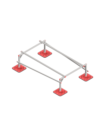 Опорная конструкция для установки оборудования TECHNORAPTOR FOOT 1200х2000 тип 1 КМ-профиль (KM-TR-F-SSEI-1200-2000-1) в Коврове Системы видеонаблюдения Pintop.ru
