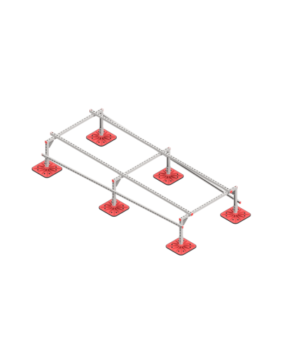 Опорная конструкция для установки оборудования TECHNORAPTOR FOOT 1200х3000 тип 1 КМ-профиль (KM-TR-F-SSEI-1200-3000-1) в Коврове Системы видеонаблюдения Pintop.ru