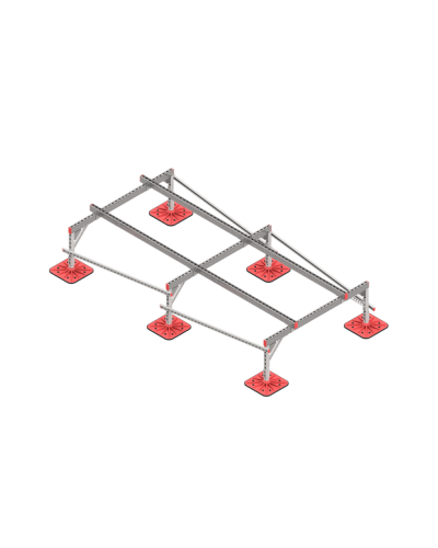 Опорная конструкция для установки оборудования TECHNORAPTOR FOOT 1500х3000 тип 1 КМ-профиль (KM-TR-F-SSEI-1500-3000-1) в Коврове Системы видеонаблюдения Pintop.ru