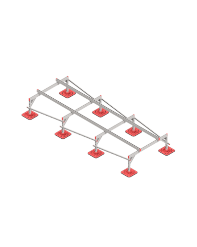 Опорная конструкция для установки оборудования TECHNORAPTOR FOOT 1500х4000 тип 2 КМ-профиль (KM-TR-F-SSEI-1500-4000-2) в Коврове Системы видеонаблюдения Pintop.ru