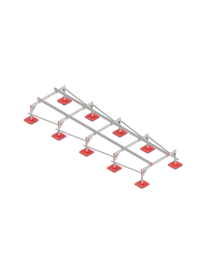 Опорная конструкция для установки оборудования TECHNORAPTOR FOOT 1500х5000 КМ-профиль (KM-TR-F-SSEI-1500-5000) в Коврове Системы видеонаблюдения Pintop.ru