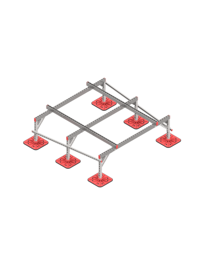 Опорная конструкция для установки оборудования TECHNORAPTOR FOOT 1800х1800 HD КМ-профиль (KM-TR-F-SSEI-1800-1800 HD) в Коврове Системы видеонаблюдения Pintop.ru