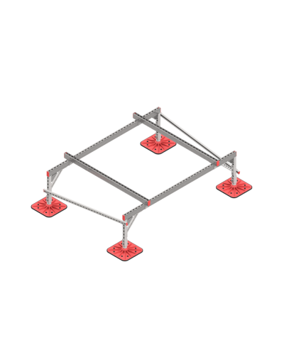 Опорная конструкция для установки оборудования TECHNORAPTOR FOOT 2000х1500 тип 2 КМ-профиль (KM-TR-F-SSEI-2000-1500-2) в Коврове Системы видеонаблюдения Pintop.ru