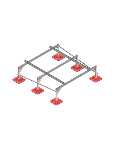 Опорная конструкция для установки оборудования TECHNORAPTOR FOOT 2000х2000 HD КМ-профиль (KM-TR-F-SSEI-2000-2000 HD) в Коврове Системы видеонаблюдения Pintop.ru