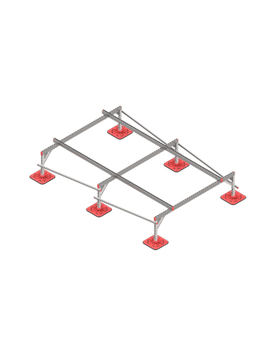 Опорная конструкция для установки оборудования TECHNORAPTOR FOOT 2000х3000 тип 1 КМ-профиль (KM-TR-F-SSEI-2000-3000-1) в Коврове Системы видеонаблюдения Pintop.ru