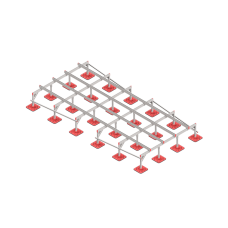 Опорная конструкция для установки оборудования TECHNORAPTOR FOOT 2500х5000 HD КМ-профиль (KM-TR-F-SSEI-2500-5000 HD)