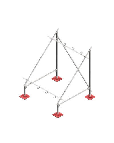 Опорная конструкция для установки солнечной панели/коллектора TECHNORAPTOR FOOT КМ-профиль (KM-TR-F-SSfSPI-C) в Коврове Системы видеонаблюдения Pintop.ru