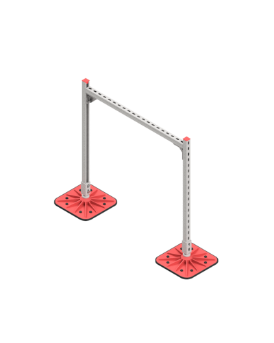 Опорная конструкция для горизонтальных прямоугольных воздуховодов и металлических лотков кабеленесущих систем TECHNORAPTOR FOOT 1000х1000 КМ-профиль (KM-TR-F-SSHRAD-1000-1000) в Коврове Системы видеонаблюдения Pintop.ru
