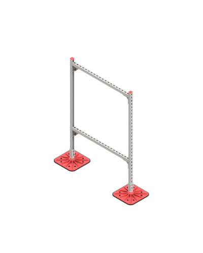 Опорная конструкция для горизонтальных прямоугольных воздуховодов и металлических лотков кабеленесущих систем TECHNORAPTOR FOOT 1000х1500 HD КМ-профиль (KM-TR-F-SSHRAD-1000-1500 HD) в Коврове Системы видеонаблюдения Pintop.ru