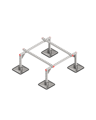 Опорная конструкция для установки оборудования TECHNORAPTOR STEELFOOT 1000х1000 КМ-профиль (KM-TR-STF-SSEI-1000-1000) в Коврове Системы видеонаблюдения Pintop.ru
