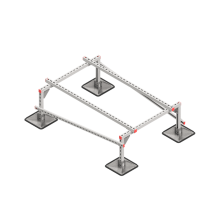 Опорная конструкция для установки оборудования TECHNORAPTOR STEELFOOT 1000х1500 КМ-профиль (KM-TR-STF-SSEI-1000-1500)