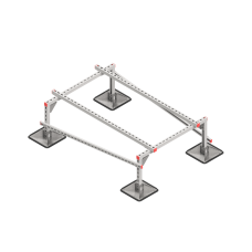 Опорная конструкция для установки оборудования TECHNORAPTOR STEELFOOT 1000х1500 КМ-профиль (KM-TR-STF-SSEI-1000-1500)