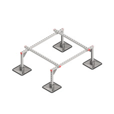 Опорная конструкция для установки оборудования TECHNORAPTOR STEELFOOT 1200х1000 КМ-профиль (KM-TR-STF-SSEI-1200-1000)