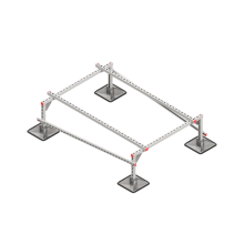 Опорная конструкция для установки оборудования TECHNORAPTOR STEELFOOT 1200х1700 КМ-профиль (KM-TR-STF-SSEI-1200-1700)