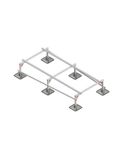 Опорная конструкция для установки оборудования TECHNORAPTOR STEELFOOT 1200х2500 КМ-профиль (KM-TR-STF-SSEI-1200-2500) в Коврове Системы видеонаблюдения Pintop.ru