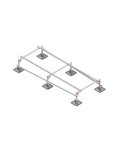 Опорная конструкция для установки оборудования TECHNORAPTOR STEELFOOT 1200х3000 тип 1 HD КМ-профиль (KM-TR-STF-SSEI-1200-3000-1 HD) в Коврове Системы видеонаблюдения Pintop.ru