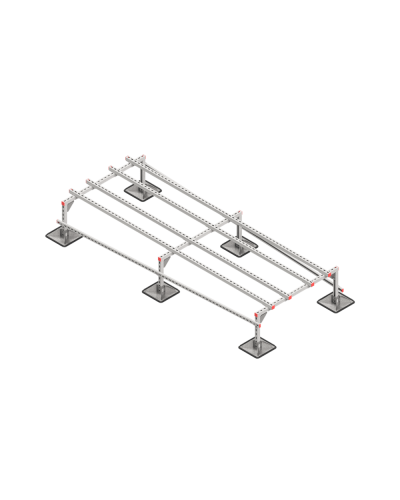 Опорная конструкция для установки оборудования TECHNORAPTOR STEELFOOT 1200х3000 тип 2 КМ-профиль (KM-TR-STF-SSEI-1200-3000-2) в Коврове Системы видеонаблюдения Pintop.ru